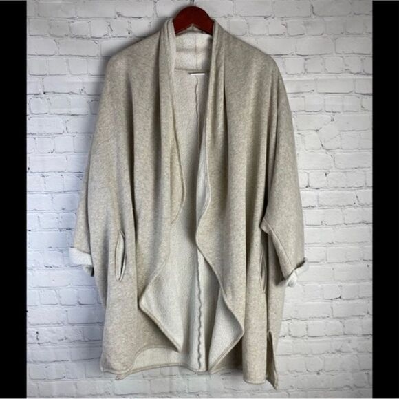 DKNYC Tan Open Front Cardigan Medium - Picture 2 of 9